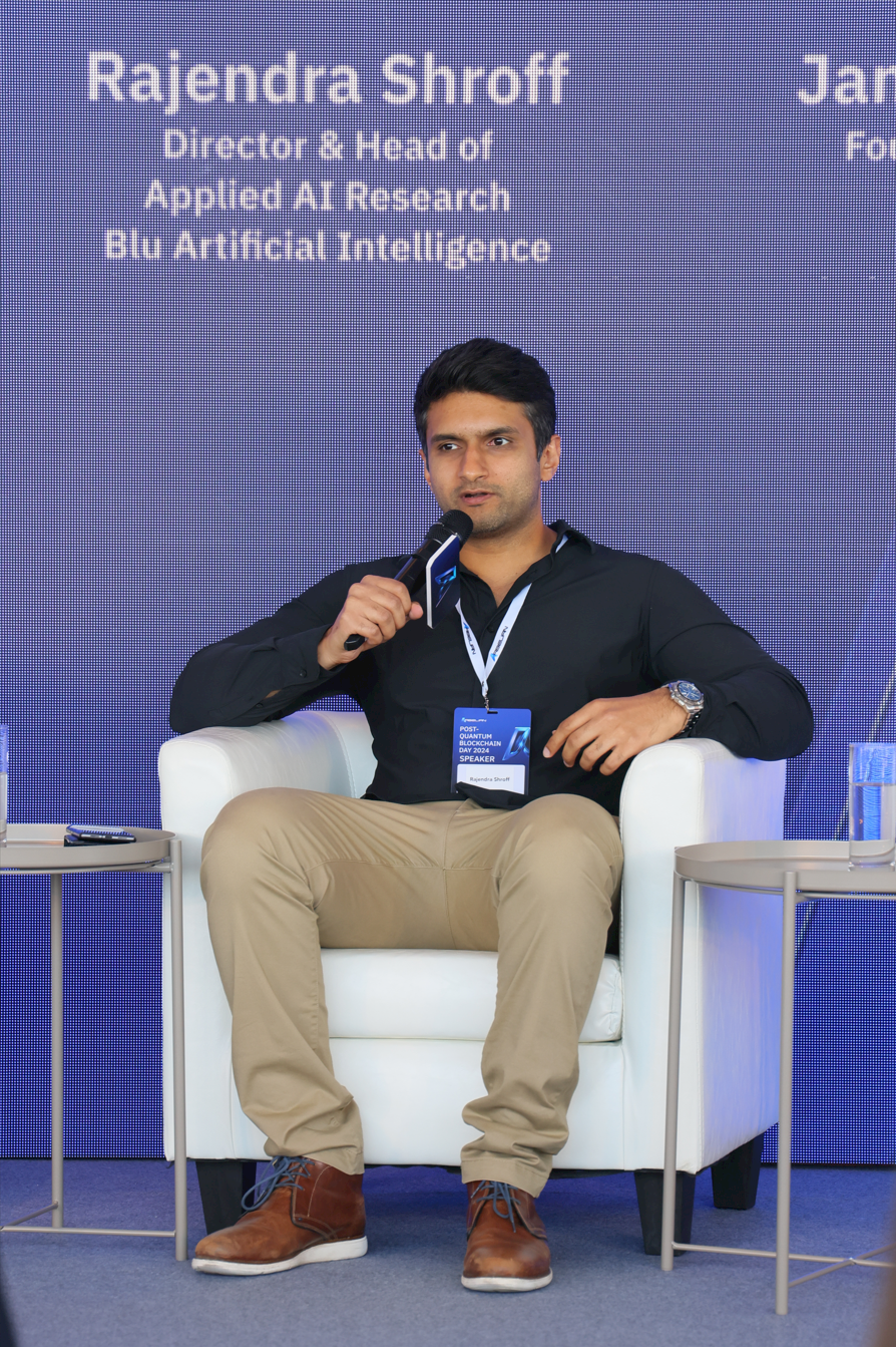 Raj Shroff speaking about AI strategy and education